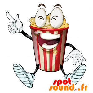 Popcorn Kegel Maskottchen Riese und lustig - MASFR030580 - 2D / 3D Maskottchen