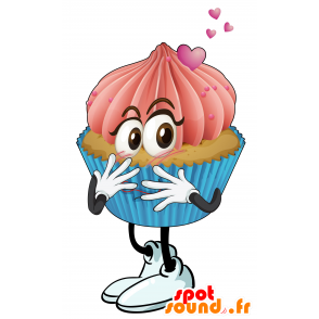 Mascot kake med krem, gigantiske cupcake - MASFR030584 - 2D / 3D Mascots