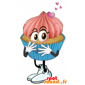 Mascotte de gâteau à la crème, de cupcake géant - MASFR030584 - Mascottes 2D/3D