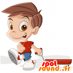 Mascot boy. Mascot child - MASFR030589 - 2D / 3D mascots