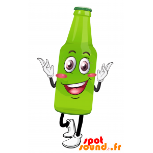 Bottle mascot glass giant and smiling - MASFR030591 - 2D / 3D mascots