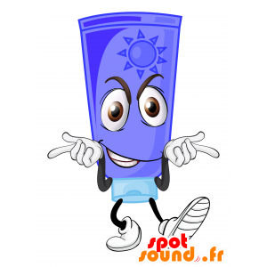 Tubo gigante de Mascot filtro solar. mascote verão - MASFR030592 - 2D / 3D mascotes