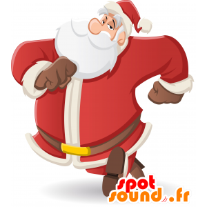 Santa Mascot barba gigante e muito bem sucedida - MASFR030593 - 2D / 3D mascotes