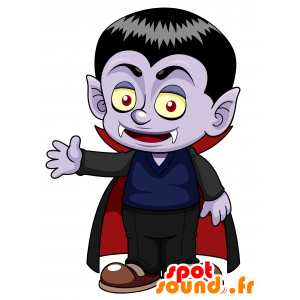 Violetti Vampire maskotti terävät hampaat - MASFR030594 - Mascottes 2D/3D