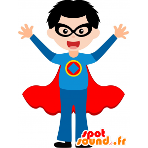 Boy Mascot superhero outfit - MASFR030598 - 2D / 3D mascots