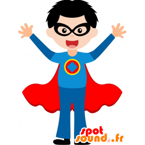 Boy Mascot superhero outfit - MASFR030598 - 2D / 3D mascots