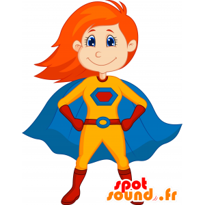 Redhead mascot in superhero attire - MASFR030626 - 2D / 3D mascots