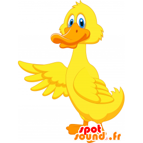 Żółta kaczka maskotką i pomarańczowy olbrzym - MASFR030638 - 2D / 3D Maskotki
