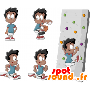 Mascota del muchacho en ropa deportiva - MASFR030665 - Mascotte 2D / 3D