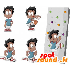 Mascota del muchacho en ropa deportiva - MASFR030665 - Mascotte 2D / 3D