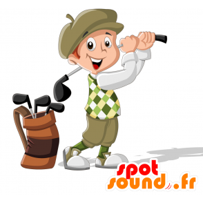 Golfer mascot in traditional dress - MASFR030716 - 2D / 3D mascots