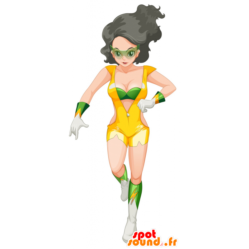 Mascotte de femme futuriste, de super héros - MASFR030723 - Mascottes 2D/3D