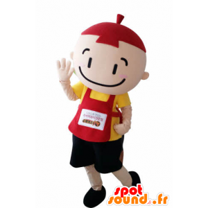 Mascot criança, menino com um avental e uma touca - MASFR031006 - mascotes criança