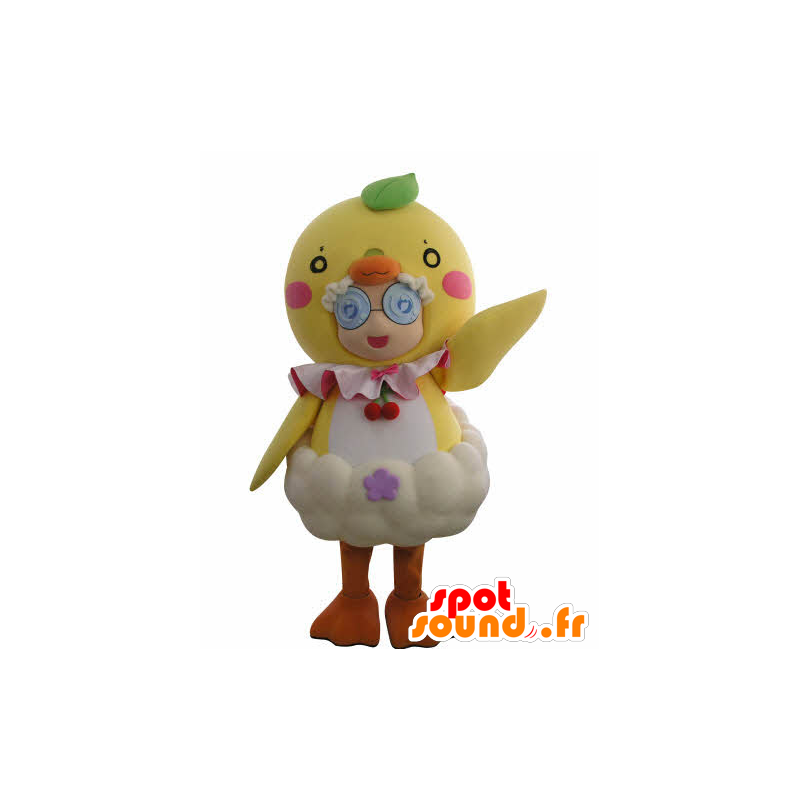 Mascot tyttö naamioitu jättiläinen chick - MASFR031011 - Maskotteja Boys and Girls
