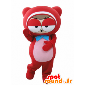 Mascotte uomo rosso, Teddy, molto divertente - MASFR031012 - Umani mascotte