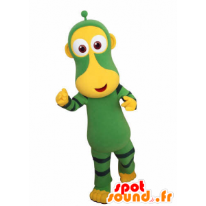 Green and yellow monkey mascot. futuristic animal mascot - MASFR031016 - Mascots monkey