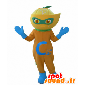 Mascot appelsin, citron, clementine - Spotsound maskot kostume