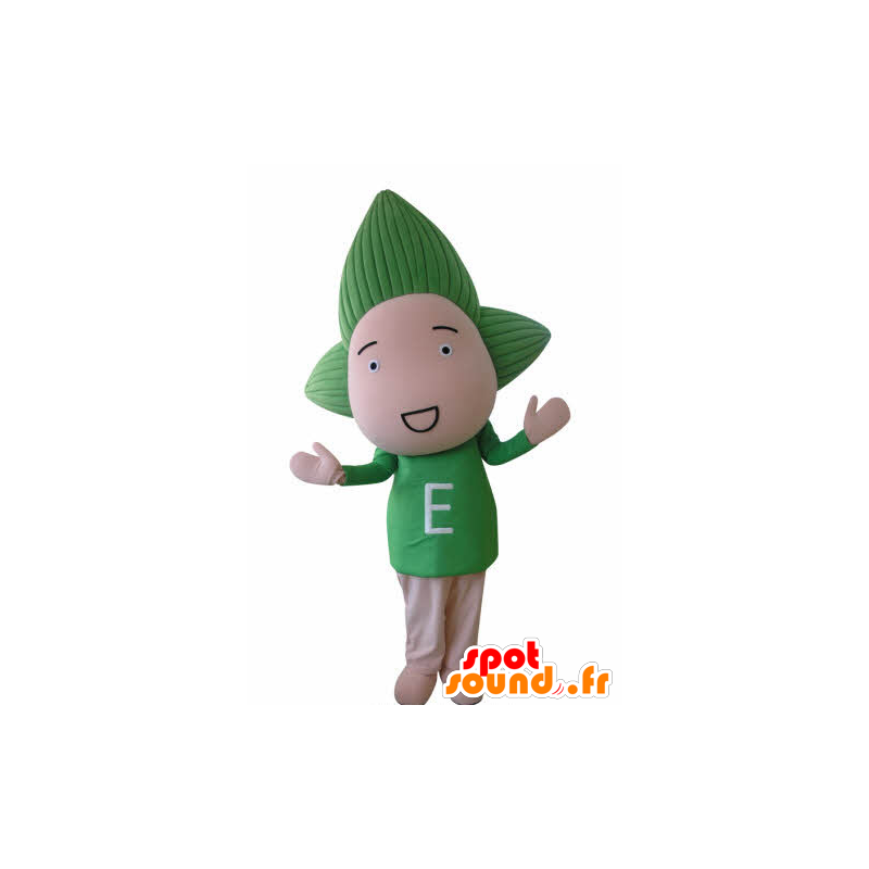 Pop mascotte van de baby met groen haar - MASFR031036 - Niet-ingedeelde Mascottes