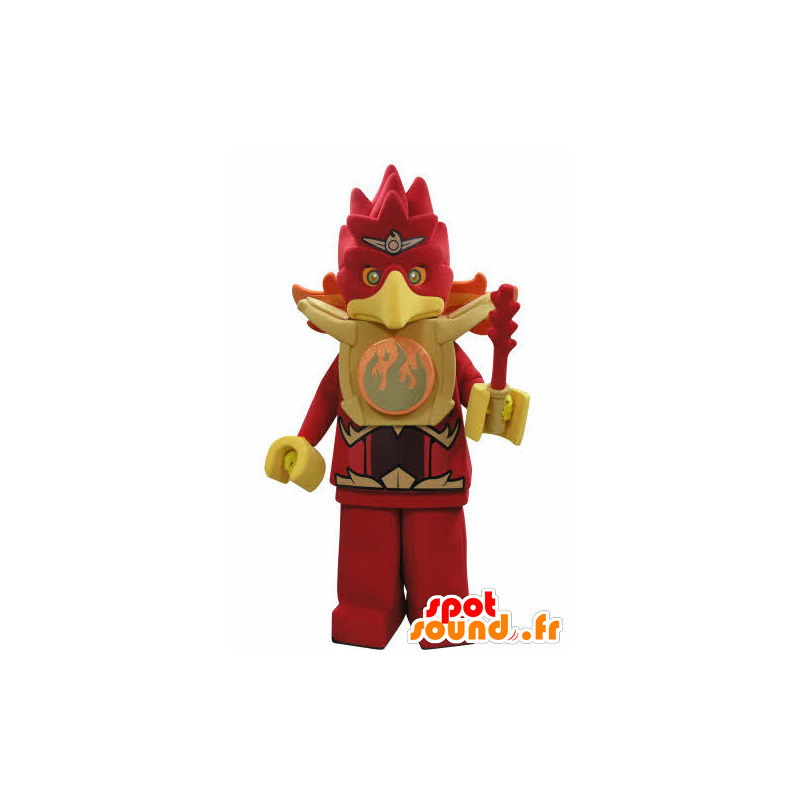 Mascot Lego, rød og gul fugl, ørn - MASFR031042 - Mascot fugler Mascot Lego, rød og gul fugl, ørn - MASFR031042 - Mascot fugler