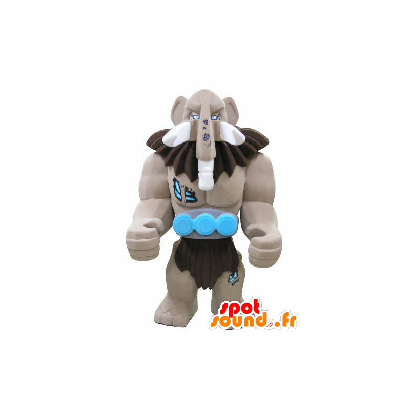 Lego maskot, jättebrun mammut - Spotsound maskot Lego maskot, jättebrun mammut - Spotsound maskot