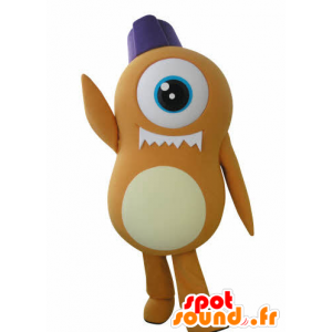 Mascot alien Orange Zyklopen - MASFR031045 - Fehlende tierische Maskottchen