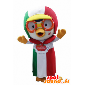 Mascotte d'oiseau avec une casquette et un tablier - MASFR031049 - Mascotte d'oiseaux