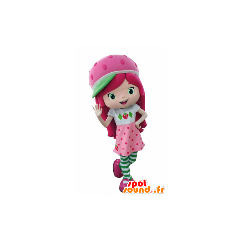 Charlotte mascot Strawberry, famous pink girl - MASFR031054 - Mascots boys and girls Charlotte mascot Strawberry, famous pink girl - MASFR031054 - Mascots boys and girls