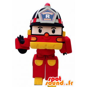 Pompiere modo Transformers Truck mascotte - MASFR031056 - Mascotte di oggetti