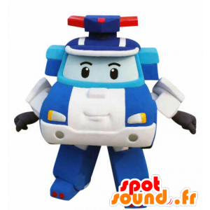 Mascotte de voiture de policier façon Transformers - MASFR031058 - Mascottes d'objets