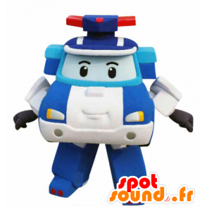 Police car mascot manner Transformers - MASFR031058 - Mascots of objects