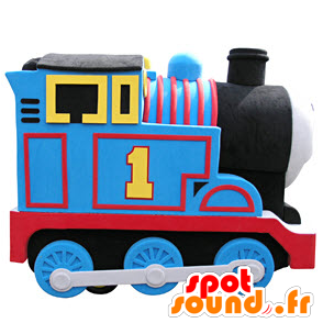 Mascot Thomas, de beroemde trein cartoon - MASFR031065 - Celebrities Mascottes