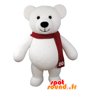 Mascota de la felpa gigante de peluche blanco - MASFR031067 - Oso mascota