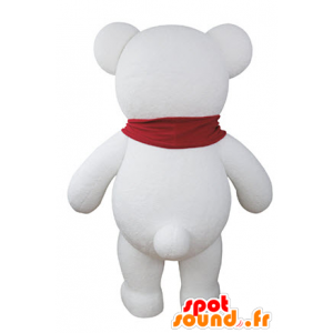 Mascot Teddy hvit utstoppet gigant - MASFR031067 - bjørn Mascot