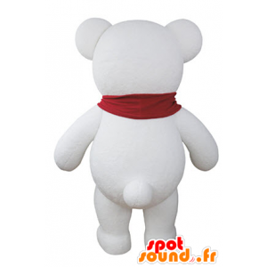 Maskotti Teddy valkoinen täytetyt jättiläinen - MASFR031067 - Bear Mascot