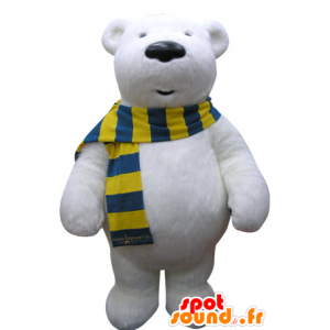 Mascotte d'ours blanc. Mascotte d'ours polaire - MASFR031069 - Mascotte d'ours