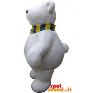 Mascotte d'ours blanc. Mascotte d'ours polaire - MASFR031069 - Mascotte d'ours