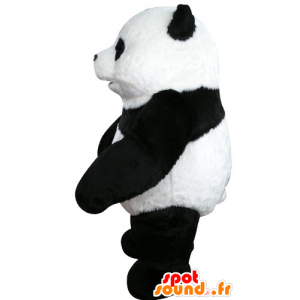 Mascot preto e panda branco, bonito e realista - MASFR031070 - pandas mascote
