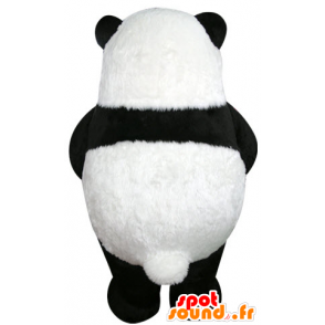 Mascotte e nero del panda bianco, bello e realistico - MASFR031070 - Mascotte di Panda