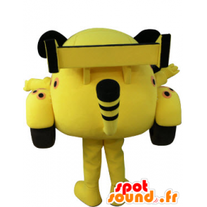 Coche en forma de mascota de tigre amarillo, blanco y negro - MASFR031072 - Mascotas de tigre