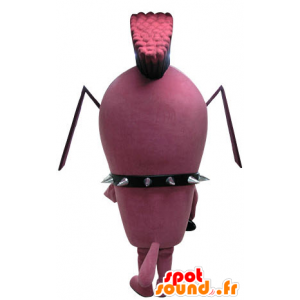 Ameise Maskottchen rosa, Punk Insekt. Rock Maskottchen - MASFR031075 - Maskottchen Insekt