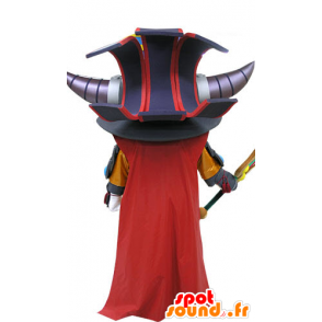Samurai maskot med horn. Mascot videospill - MASFR031076 - menneskelige Maskoter