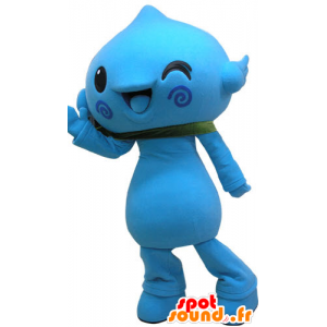 Azul mascote do boneco de neve. Mascot flor azul - MASFR031080 - Mascotes homem