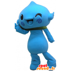 Azul mascote do boneco de neve. Mascot flor azul - MASFR031080 - Mascotes homem