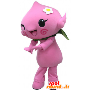 La mascota del hombre de color rosa. mascota de la flor rosada - MASFR031081 - Mascotas humanas