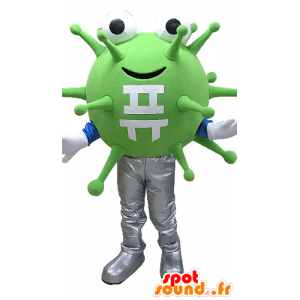 Mascot batteri verdi, i virus. mascotte extraterrestri - MASFR031084 - Mascotte animale mancante