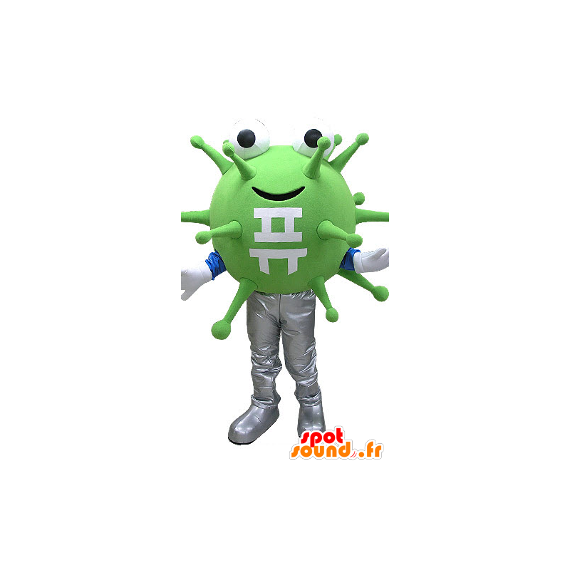 Mascot bactérias verdes, vírus. mascote extraterrestre - MASFR031084 - animais extintos mascotes