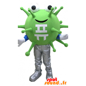 Mascot bactérias verdes, vírus. mascote extraterrestre - MASFR031084 - animais extintos mascotes