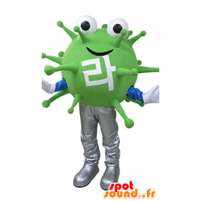 Mascot green monster virus. extraterrestrial mascot - MASFR031085 - Monsters mascots