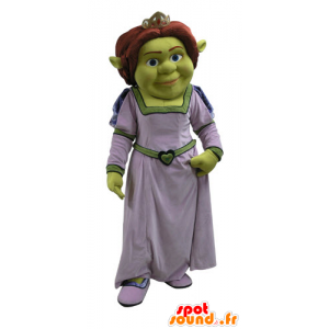 Fiona mascote, mulher famosa de Shrek, o ogro verde