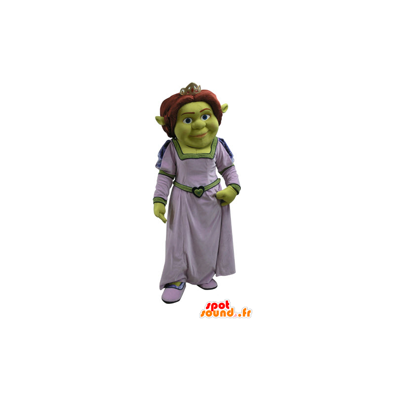 Mascot Fiona, den berømte kone til Shrek, den grønne ogre -